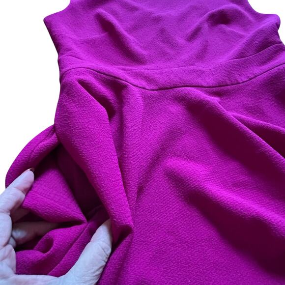 Eliza J Fuchsia Flutter Sleeveless Dress - Size 10 - Picture 8 of 11